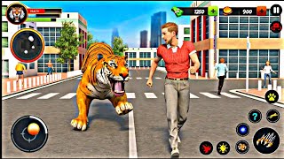 Virtual wild tiger family simulator & animal games in grand jungle tiger games - Android Gameplay