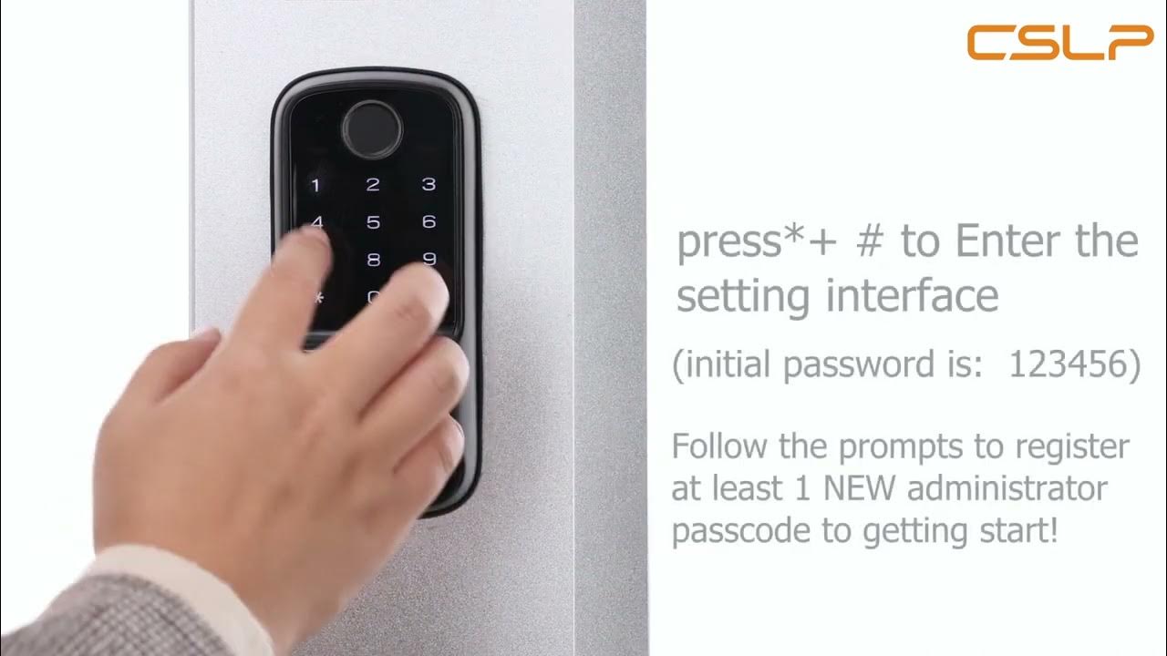 smart lock touch & wifi installation guide YouTube