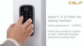 smart lock touch & wifi installation guide