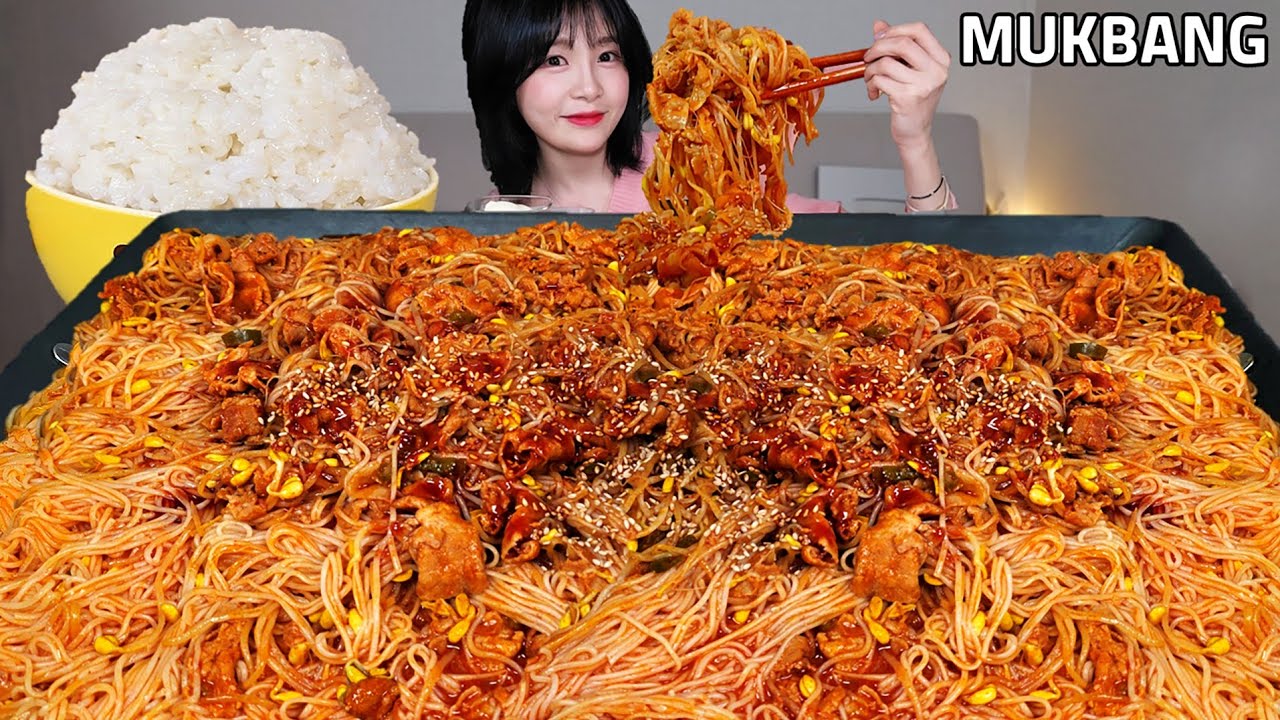 ASMR Острое булгоги с ростками сои🔥 Корейский мукбанг