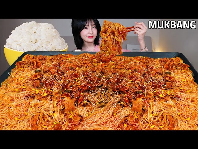 ASMR 아삭아삭 매운 콩나물불고기🔥 소면 추가 한식 먹방 | Spicy Bean Sprout Bulgogi Mukbang