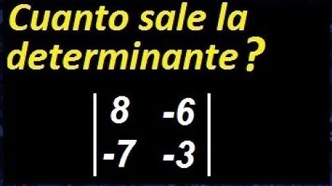 determinante de una matriz 2x2 . ejemplos de como hallar la determinantes 19