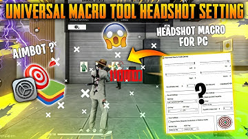 Universal Macro Tool Free Fire Best Headshot Setting Bluestack 5  Setting ⚙ || REGX GAMER