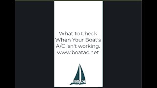 Why Isnt My Boat Ac Working?