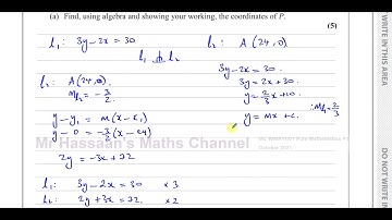 WMA11/01 (Edexcel) IAL P1 Oct 2021 Q5 Straight Line Graphs