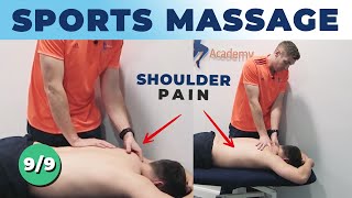 Sports Massage Tutorial - How To Treat Shoulder Pain Patients - Periscapular Mobilization Techniques