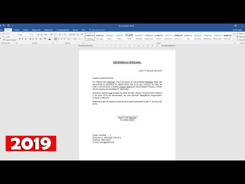 ¿Alguien Sabe Qué Es Una Carta De Presentación De Referencia?