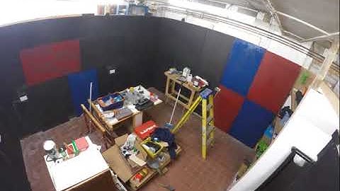 Stop motion studio set up time lapse