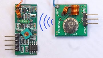 433MHz RF wireless modules from eBay (transmitter and receiver)