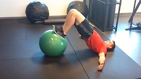 Glute Bridge with Leg Curl