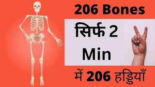 Bones of Human Body | 206 Bones Name in Human body | Hindi