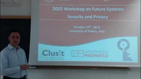 SPRITZ workshop 2015 - 00 - Mauro Conti introduction