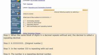 Terminating Decimal