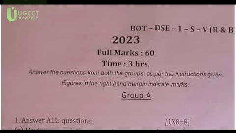 Botany DSE 1 analytics instrumentation Question paper Angul autonomous college  #botany