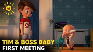 Both Times Tim First Meets Boss Baby