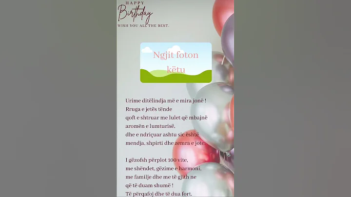 Urim i gatshëm për ditëlindje 💜