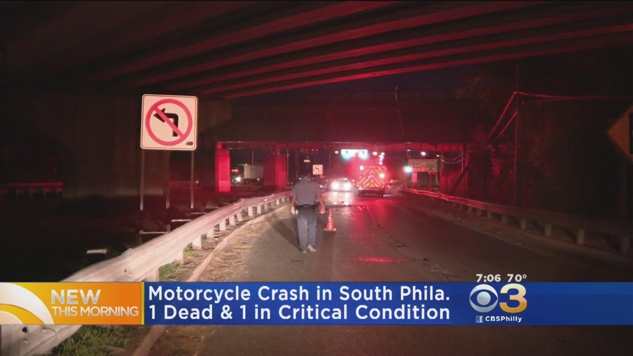 Police Investigate Fatal Motorcycle Crash In South Philadelphia - YouTube