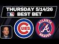 Cubs at Braves 5/14/26 MLB Best Bets | MLB Picks and Predictions - Robert Ferringo DocSports