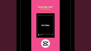 Floating text tutorial || Capcut tutorial #shorts #capcut #capcuttutorial