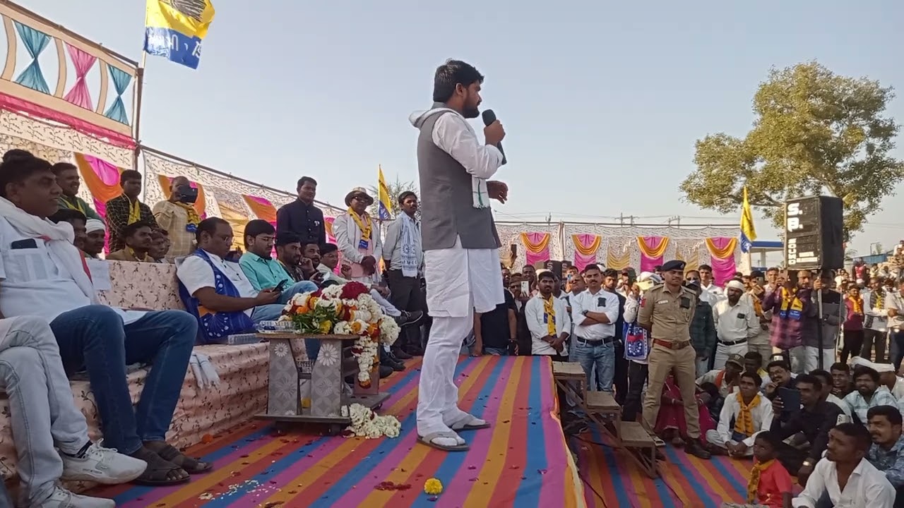 ડૈડીયાપાડા ના ધારાસભ્ય શ્રી ચૈતરભાઈ વસાવા ની એન્ટ્રી તો જુઓ સંજેલી માં