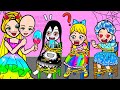 Paper Dolls Dress Up - Regrets Rapunzel and Poor Sadako Dress - Barbie Story & Crafts