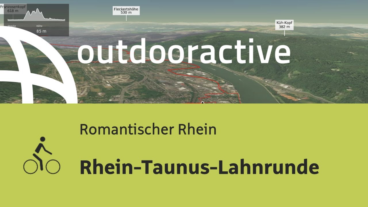 Radtour am Romantischen Rhein: Rhein-Taunus-Lahnrunde