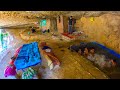 Mountain Life: Opening a water pool in a nomadic cave shelter