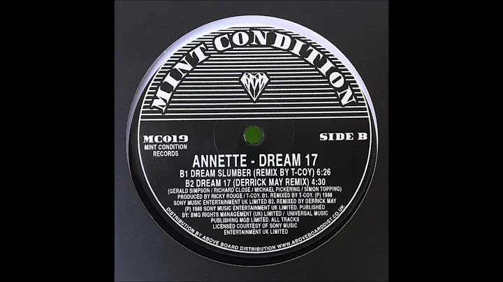 ANNETTE - DREAM SLUMBER (REMIX BY T-COY) (MINT CON...