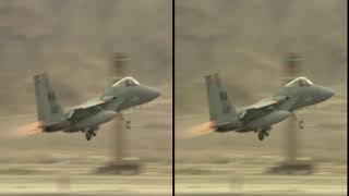 3D Video Aviation Nation   F-15 vs F-16 Aggressor Air to Air Demo