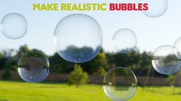 Blender Bubble Tutorial || How to make Realistic Bubbles in Blender 2.9 in less than 4 minutes