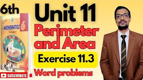 Unit 11|Perimeter and Area|Exercise 11.3| Class 6th Maths|Sindhtextbookboard 