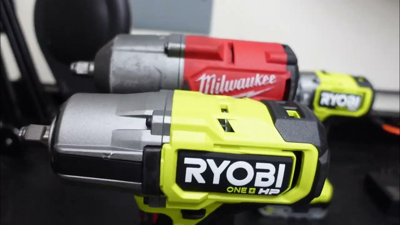 Ryobi 1/2 High Torque vs Milwaukee 1/2 High Torque Impacts YouTube