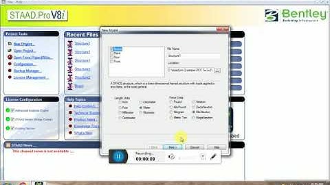 Staad pro v8i ss6 RC building G+2