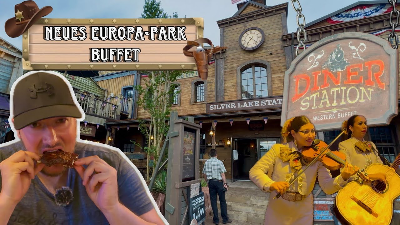 Ich TESTE die neue DINER STATION in SILVER LAKE CITY! PREISWERTES EUROPA-PARK Buffet für Familien