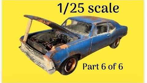 Building a 1/25 scale 1972 Chevy Nova. Part 6, final assembly.