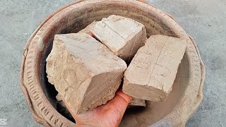 Pure Soft Creamy Sand clay Cubes Dry Claypot crumbling 🌛@GoldenStarAsmr screenshot 5