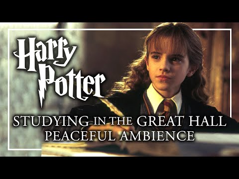 Harry Potter Ambience | Studying in the Great Hall of Hogwarts ASMR Study