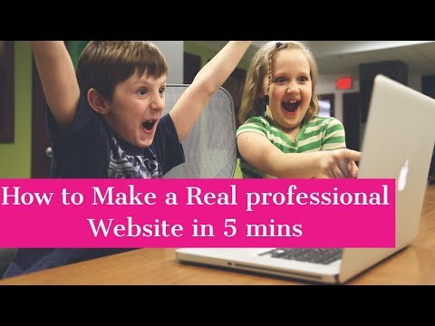 How to make a WordPress website in 5 mins UPDATED 2018