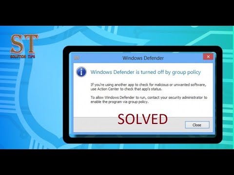 Windows Defender Has Been Disabled By Group Policy | Disable Or Enable Windows Defender