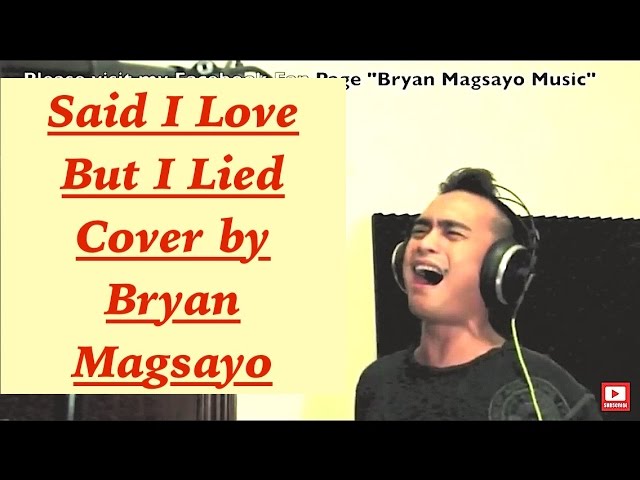 MICHAEL BOLTON - Said I Loved You But I Lied cover by Bryan Magsayo class=