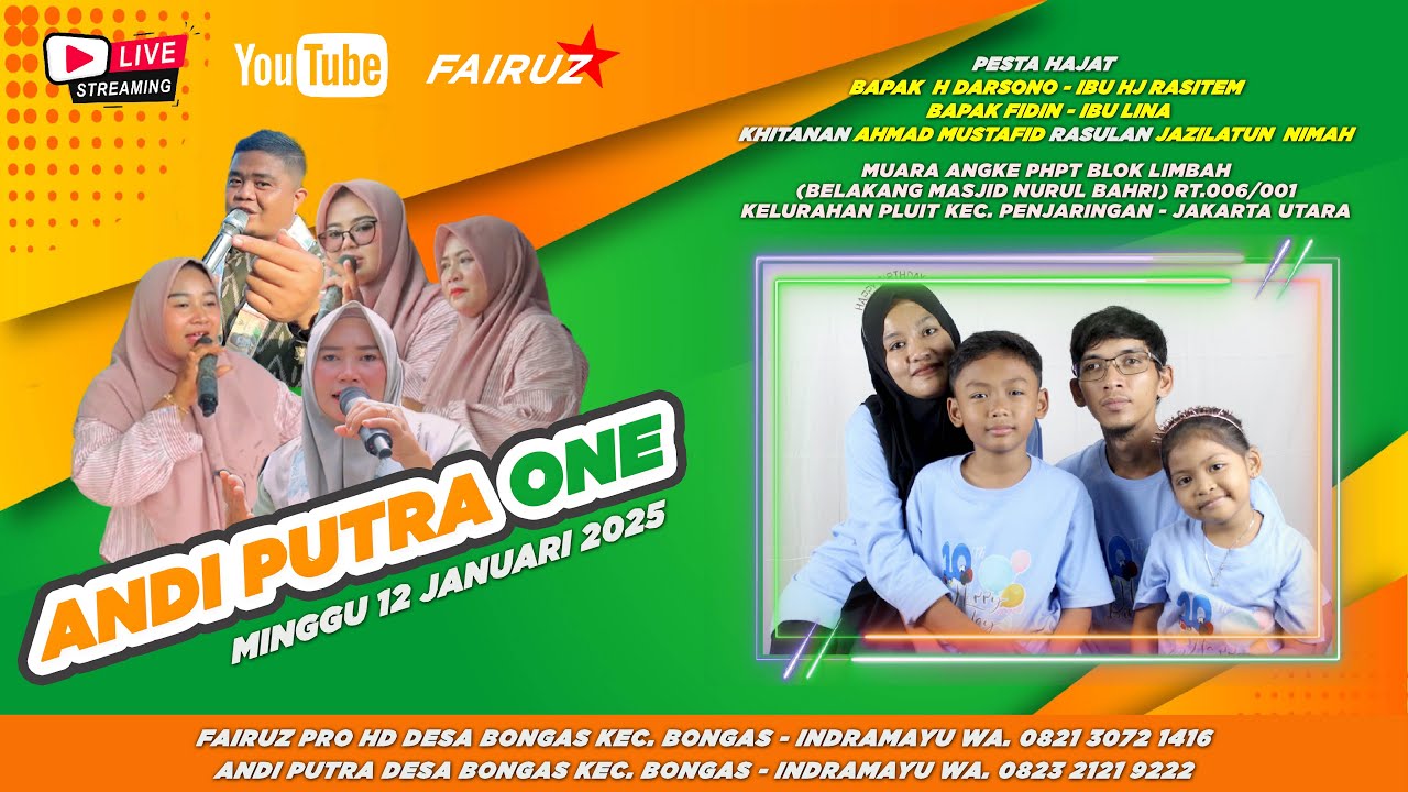 🔴 [LIVE] ANDI PUTRA ONE | KEL. PLUIT - PENJARINGAN - JAKARTA UTARA | MINGGU 12 JANUARI 2024