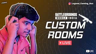 BGMI FREE CUSTOM ROOM WITH PRIZE POOL LIVE 🔴 |Facecam | Road to 2.5K subs | Legend Gaming Box