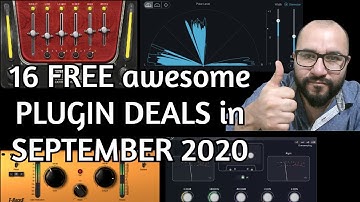 16 FREE Awesome PLUGIN DEALS in SEPTEMBER 2020 You Can