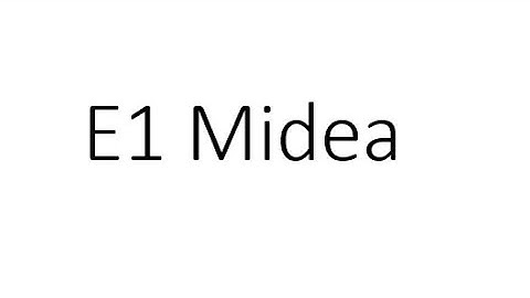 E1 error Midea air source heat pumps