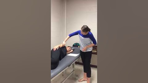 MMT of Shoulder Flexion Gravity reduced