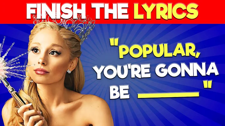 Finish the Lyrics 🎶 Wicked ✨ Moana 2 🌊 Snow White 🍎 and more!