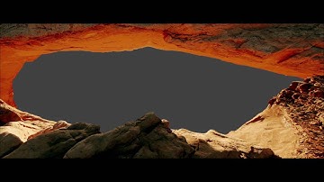 Blender 3D Cave entrance 2D projection on 3D meshes test 0001 0025