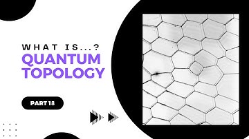 Part 18 of What is…quantum topology? | Daniel Tubbenhauer