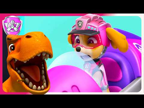 Skye's Big Dinosaur Rescues 🦖| Skye PAW Patrol | Spin Sparkle | Cartoons for Kids