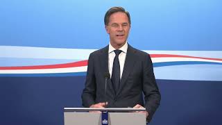 Integrale persconferentie van minister-president Rutte na ministerraad van 7 juli 2023.